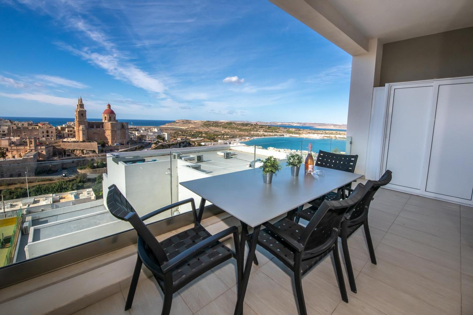 Clifftop Modern Apartment Mellieħa Kültér fotó