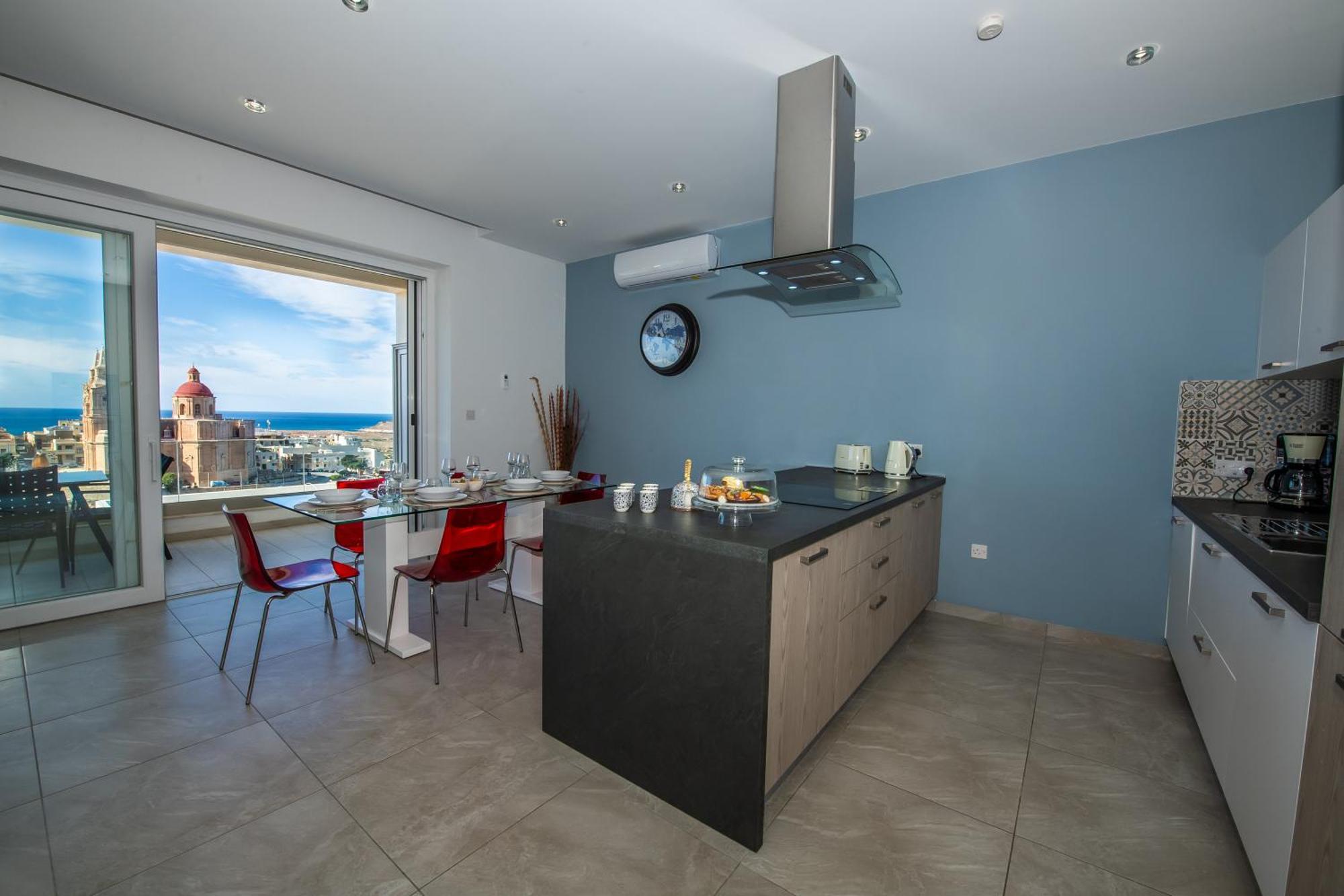 Clifftop Modern Apartment Mellieħa Kültér fotó